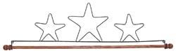 Ackfeld 85177 Fabric Holder With 16 in. Dowel-Three Stars