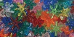 Beadery 388944 Sunburst Beads 18mm 270-Pkg-Transparent Multi 