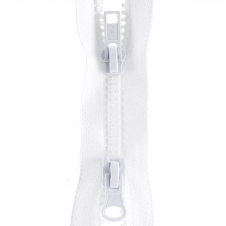Coats - Thread &amp; Zippers 32177 Sport Parka Dual Separating Zipper 36 in. -White