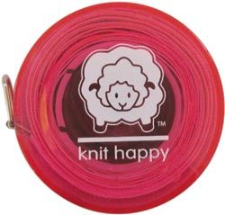 Knit Happy 75668 Knit Happy Tape Measure-Pink 