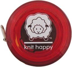 Knit Happy 75670 Knit Happy Tape Measure-Red 