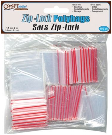American Classics Corp 491137 Ziplock Polybags 1.5 in. x 2 in. 180-Pkg 
