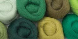 Wistyria Editions 60172 Wool Roving 12 in. .25 Ounce 8-Pkg-Jungle
