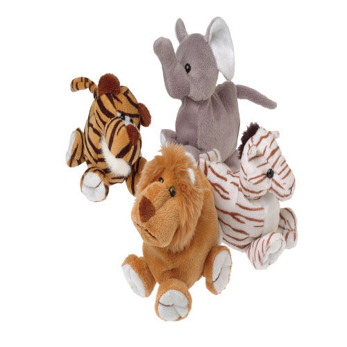 US Toy Company Big Foot Wild Beanbag Animals (2 Packs Of 12)