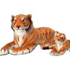 US Toy Company Jumbo Realistic Tiger (2 Packs Of 1)
