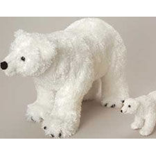 US Toy Company Jumbo Realistic Polar Bear (2 Packs Of 1)