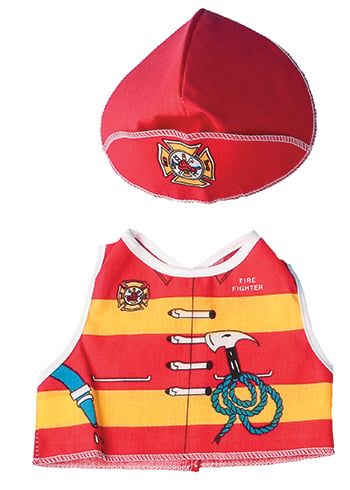 Dexter Educational Toys DEX1210 Fire Fighter Dress Up For Dolls And Teddy Bears