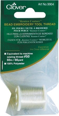 Clover KC9904 Kantan Couture Bead Embroidery Tool Thread-Clear
