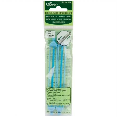 Clover 351 Double Ended Stitch Holder 5-1-4 in.-Sizes 2-7 2-Pkg