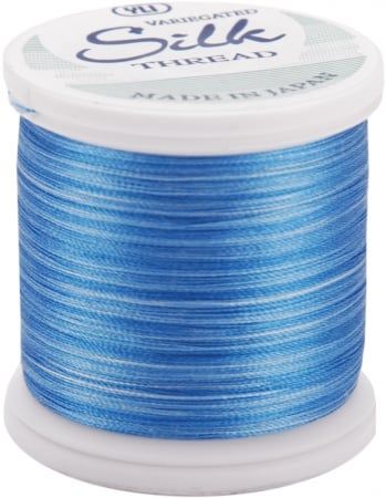 YLI Corporation 202-V2-05V Silk Variegated Thread 200 Meters-Variegated Blues