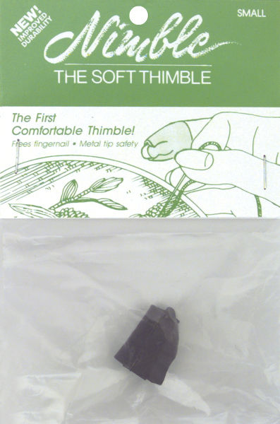 Nimble Thimble NT-S Leather Nimble Thimble With Metal Tip-Small