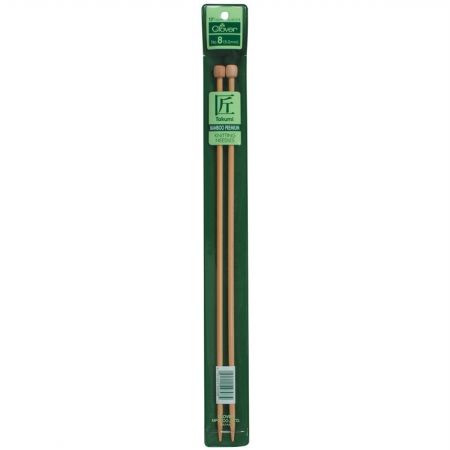 Clover 3012-0 Bamboo Single Point Knitting Needles 13 in.-14 in.-Size 0