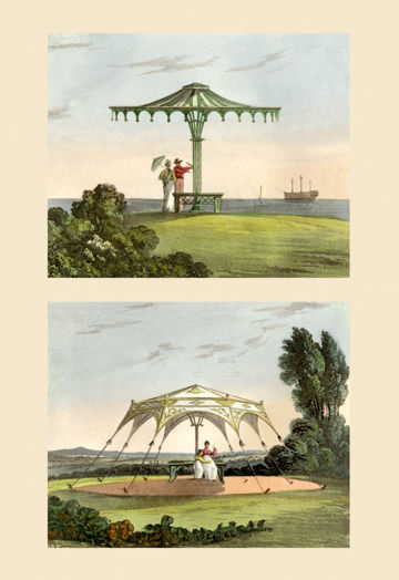 Buy Enlarge 0-587-07893-6P20x30 Fanciful Garden Shelters- Paper Size P20x30