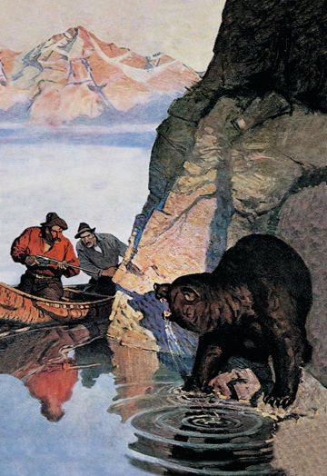 Buy Enlarge 0-587-07540-6P12x18 Bear Ambush- Paper Size P12x18