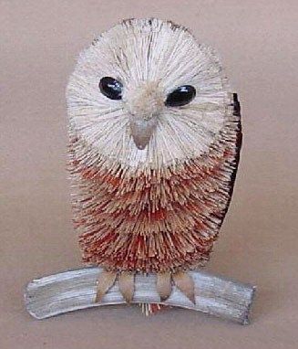 Brushart BRUSH155 2.5&quot; x 2.5&quot; x 6&quot; Owl On Branch