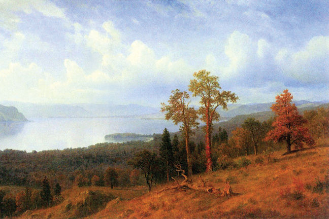 Buy Enlarge 0-587-25280-4P12x18 View of the Hudson River Valley- Paper Size P12x18