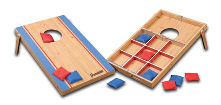 Franklin Sports 13068-01 Fold-N-Go Bean Bag Tic Tac Toe Combo