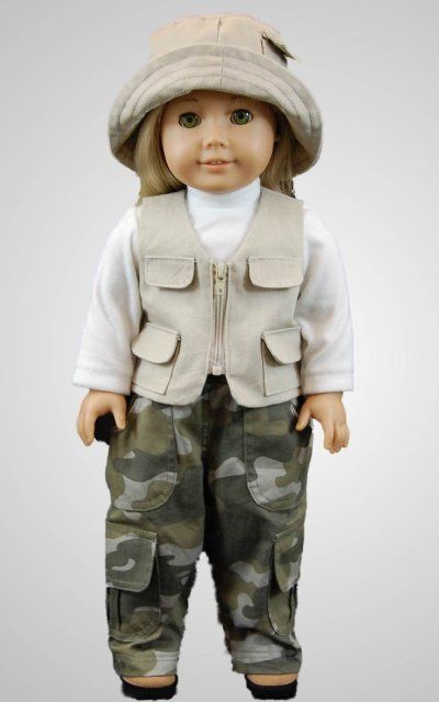 The Queens Treasures AGCFAO Fishing Adventure Outfit&#44; FOR 18 in. DOLLS & AMERICAN GIRL