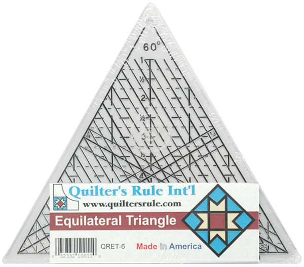 Quilters Rule QRET6 Quilters Equilateral Triangle Ruler-7-3- 4 in.