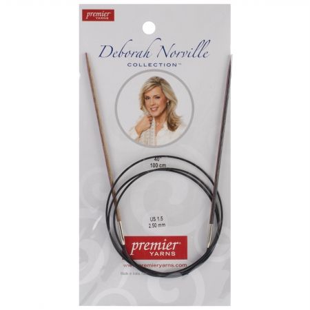 Premier Yarns DNN84-3 Deborah Norville Fixed Circular Needles 40 in. -Size 1.5-2.5mm