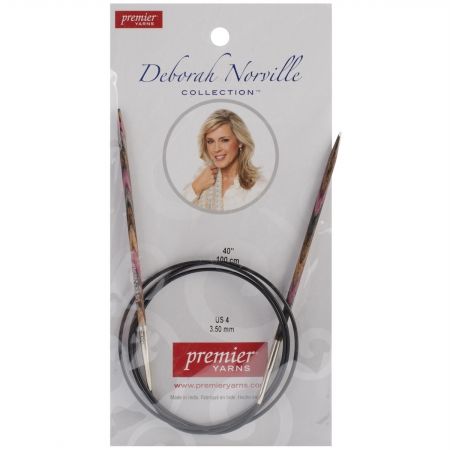 Premier Yarns DNN84-7 Deborah Norville Fixed Circular Needles 40 in. -Size 1.33.5mm