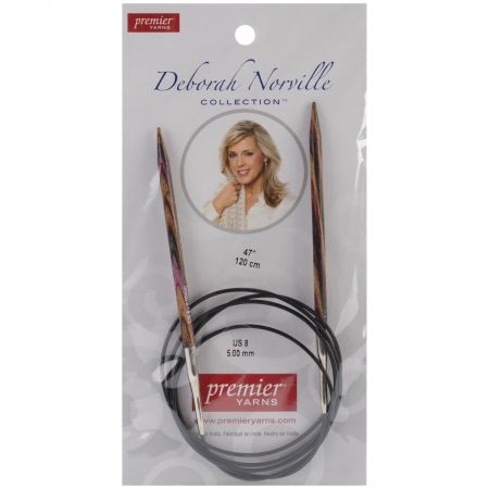 Premier Yarns DNN85-11 Deborah Norville Fixed Circular Needles 47 in. -Size 1.6.0mm