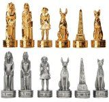 YTC Summit 8045 PEWTER EGYPTIAN CHESS SET&#44; C-4