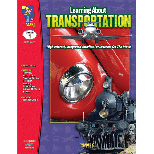 On The Mark Press OTM817 Learning About Transportation Gr. 1