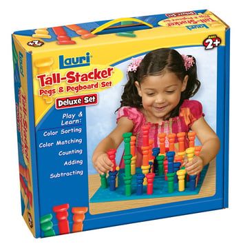 Patch Products 2446 Deluxe Tall-Stacker Pegs &amp;amp; Pegboard Set