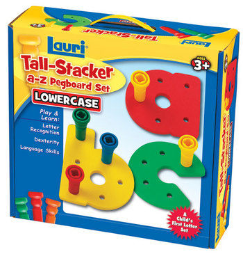 Patch Products 2321 Tall-Stacker a-z Pegboard Set - Lowercase