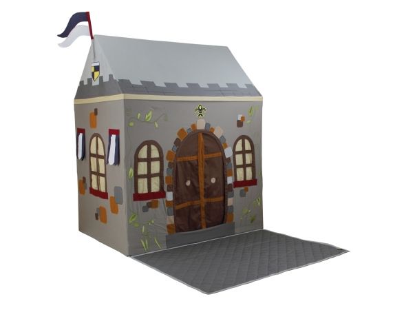 Dexton DX-60014 Toadi Castle Playhouse & Floor Quilt - Small - Grey