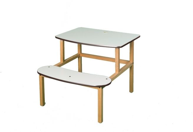 Wild Zoo Furniture s-d wht-brn-wz Student Desk - White-Brown
