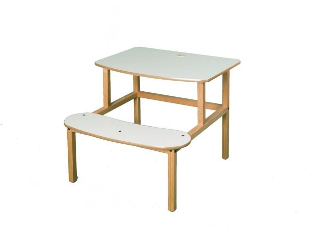 Wild Zoo Furniture s-d wht-tan-wz Student Desk - White-Tan