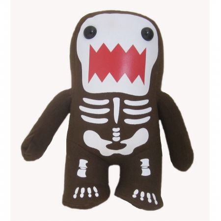 Licensed 2 Play 617 License 2 Play - Domo Skeleton Glow in the Dark Plush&#44; 9 Inches