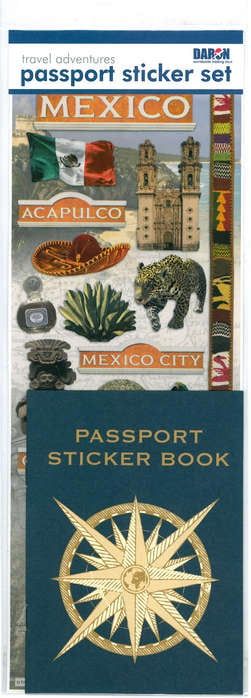 Passport Sticker Sets PP37521 Passport Sticker SET-MEXICO