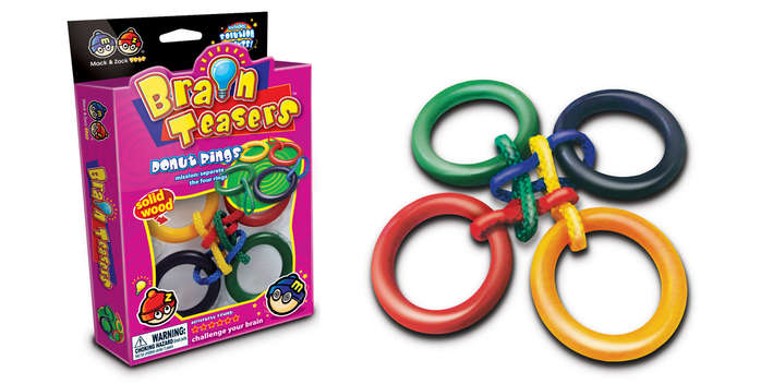 Brain Teasers MZBT406 Donut Rings Brain Teasers