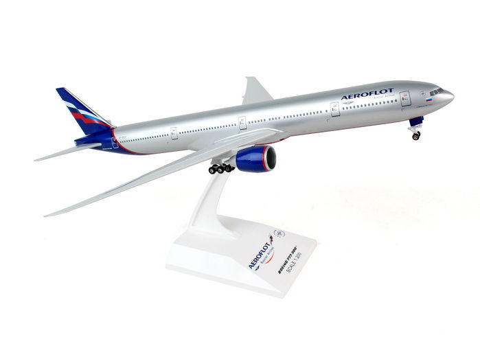 Skymarks SKR807 Skymarks Aeroflot 777-300 1-200 with GEAR
