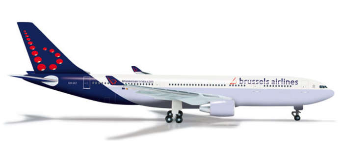 Herpa 500 Scale HE526074 Herpa Brussels A330-200 1-500