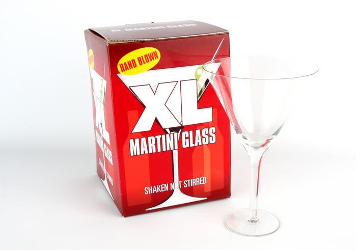 Novelty Glassware FFPP9785 Giant Martini Glass