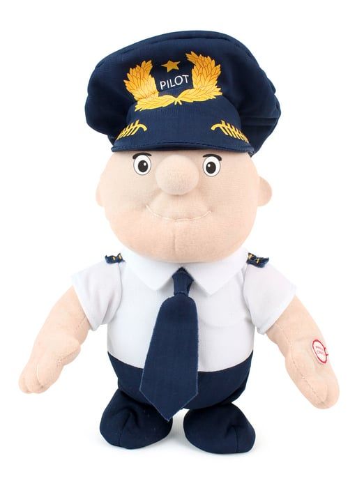 Plush Toys ZMT130050 Walking Pilot Doll