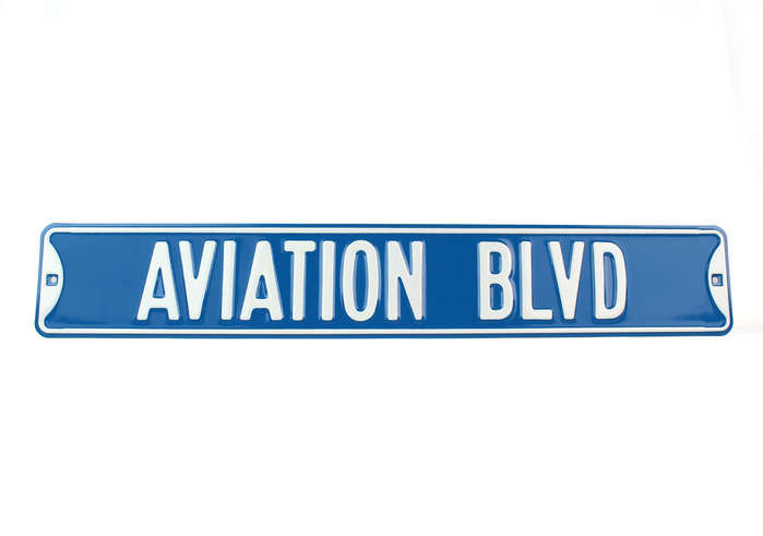 Aviation Signs ART022 Aviation Blvd Steel Street Sign