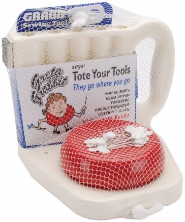 Blue Feather TCGB-108 Tool Caddy W/Grabbit Pincushion-White