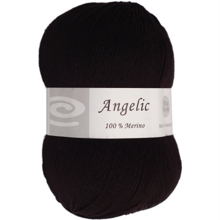 Elegant Yarns Q105-F620 Angelic Yarn-Charcoal Black