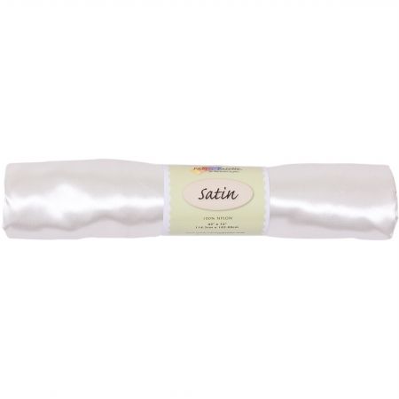 Fabric Editions MD-G-STN-STN1 Fabric Palette Satin Precut 45&apos;&apos;X72&apos;&apos;-White Pack Of 3