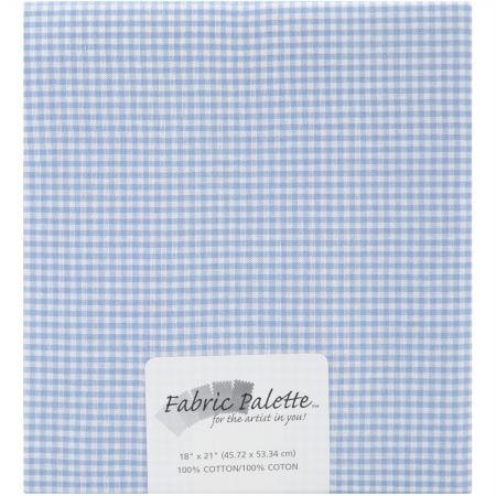 Fabric Editions MD-G-PC-230 Fabric Palette Precut 18&apos;&apos;X21&apos;&apos;-Blue Gingham
