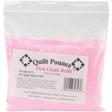 Hancy 30323 Quilt Pounce Chalk Refill -4oz Pink