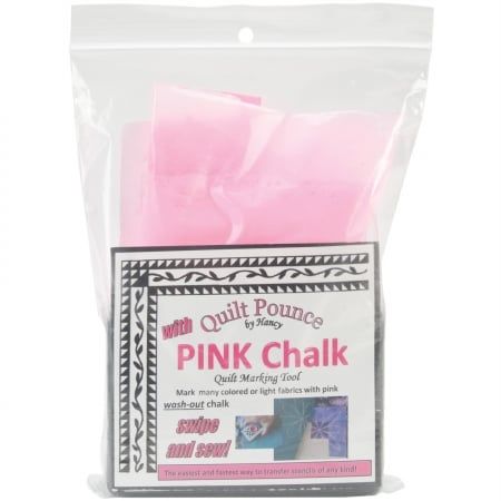 Hancy 30329 Quilt Pounce Pad W/Chalk Powder-4oz Pink