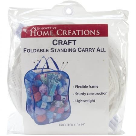 Innovative Home Creations 2600-W Foldable Standing Carry All-18&apos;&apos;X11&apos;&apos;X24&apos;&apos; White