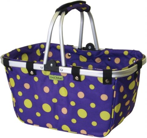 JanetBasket NB023-L JanetBasket Large Aluminum Frame Basket-18&apos;&apos;X10&apos;&apos;X9.5&apos;&apos; Twilight