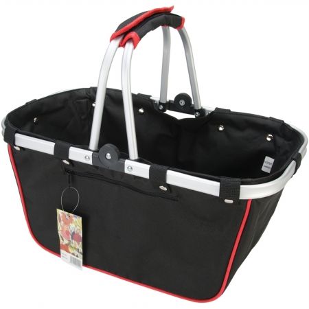JanetBasket NB013-L JanetBasket Large Aluminum Frame Basket-18&apos;&apos;X10&apos;&apos;X9.5&apos;&apos; Black & Red